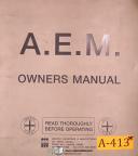 Timesaver-AEM-Timesavers AEM Sander Deburring Machine Owner Manual Year (1999)-01